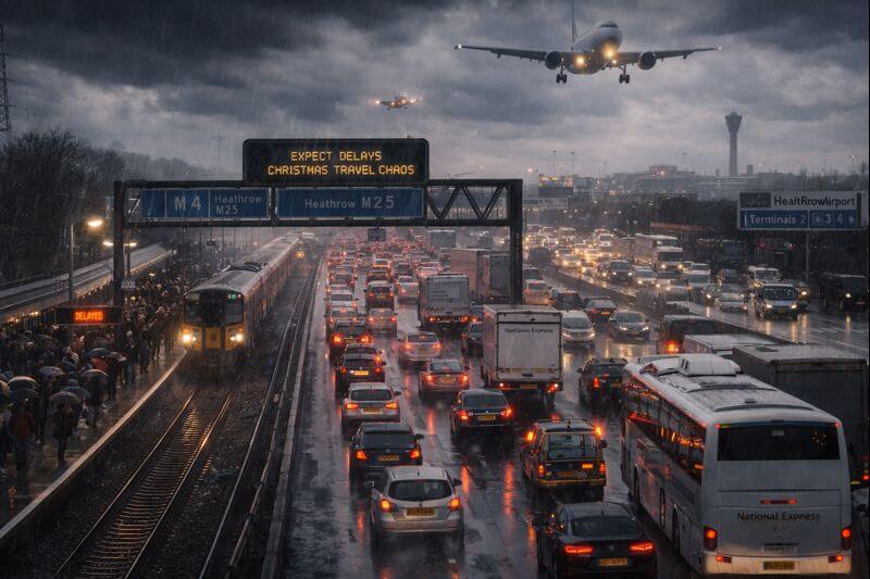 the chaos of Britain's record-breaking Christmas travel