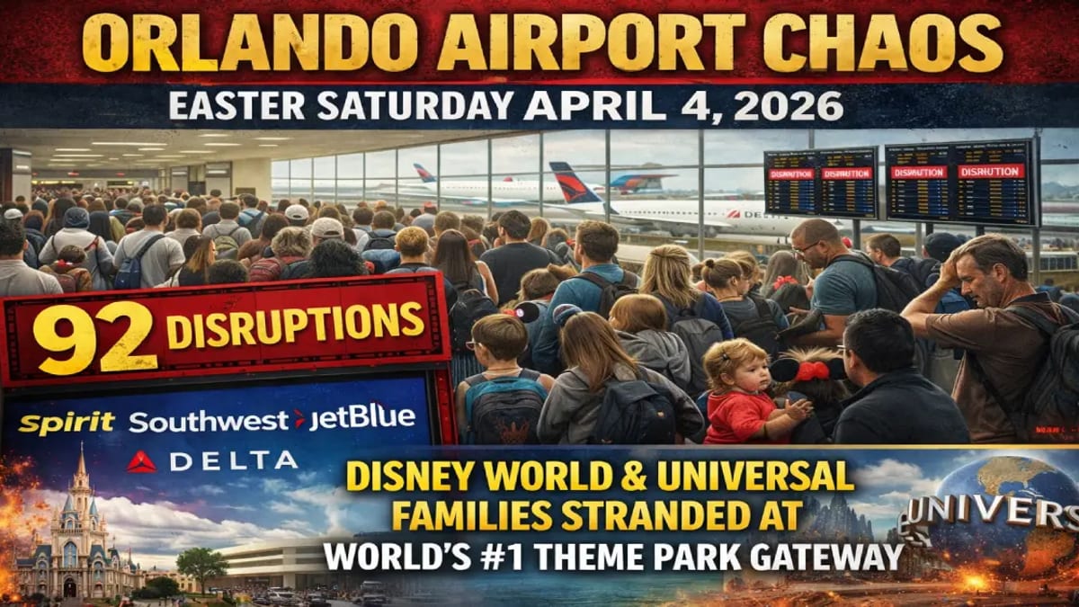 92 Flight Disruptions Snarl Orlando Airport Holiday Trips