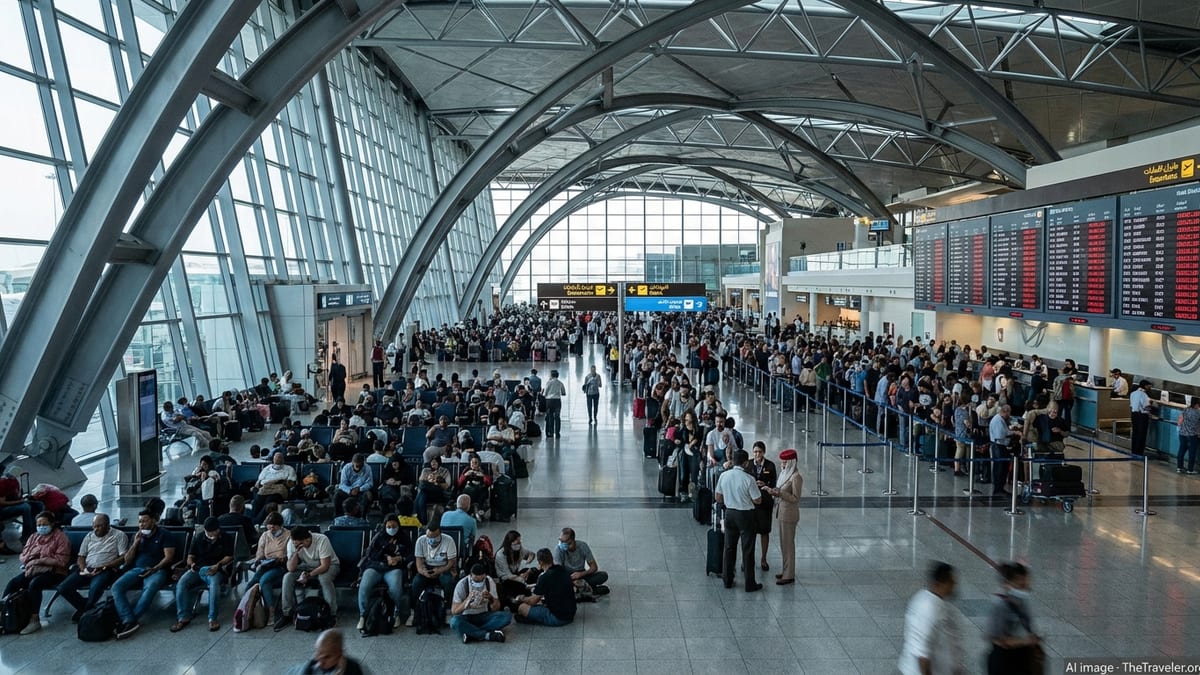 Abu Dhabi Airport Gridlock Deepens as Gulf Skies Close