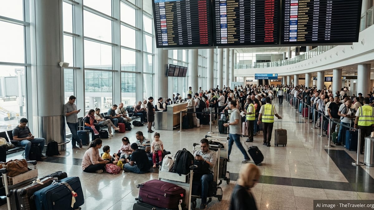 Strikes on Iran Leave Abu Dhabi Airport at Near Standstill