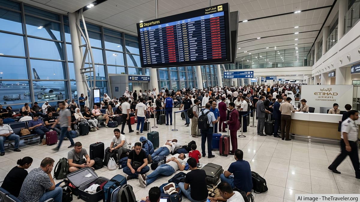 Abu Dhabi Chaos as 262 Flights Cancelled, 36 Delayed