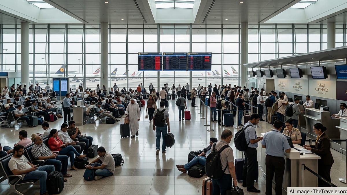 Abu Dhabi Flight Chaos As Regional Airspace Shutdown Deepens