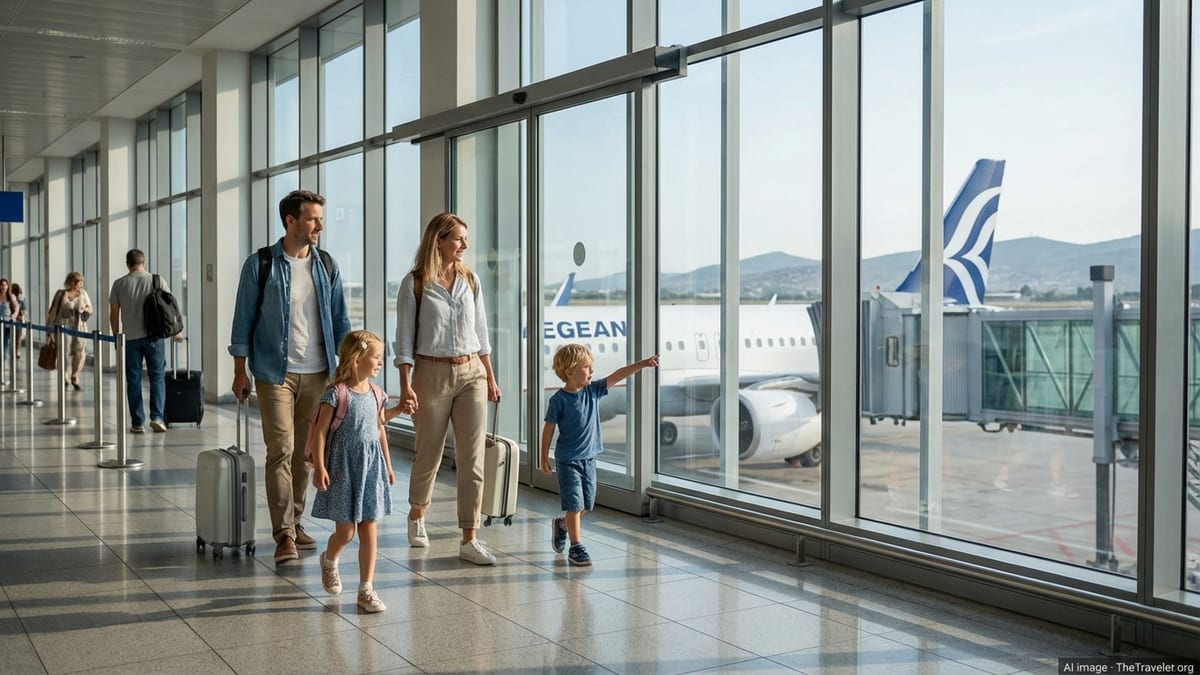 Aegean Airlines Lets Kids Fly Free in New Family Deal
