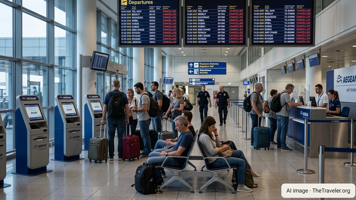 Aegean Adds Israel to Expanded Middle East Flight Cancellations