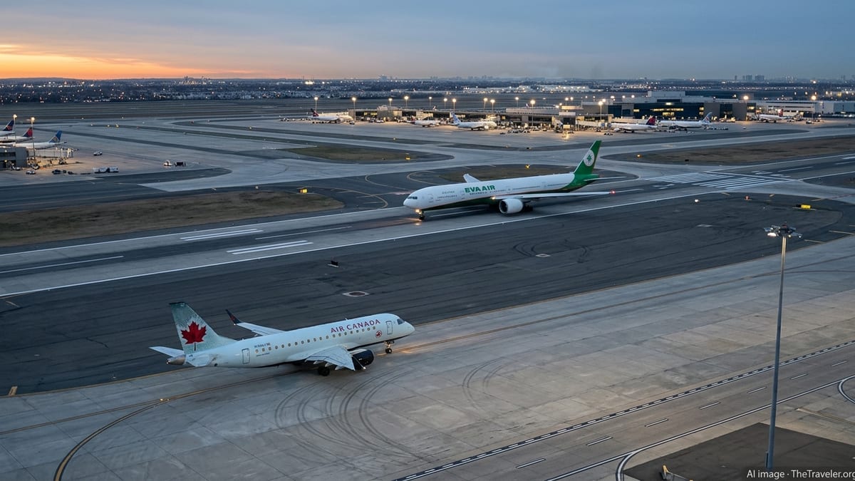 Air Canada Jet’s Taxi Error Triggers Near Miss with EVA 777 at JFK