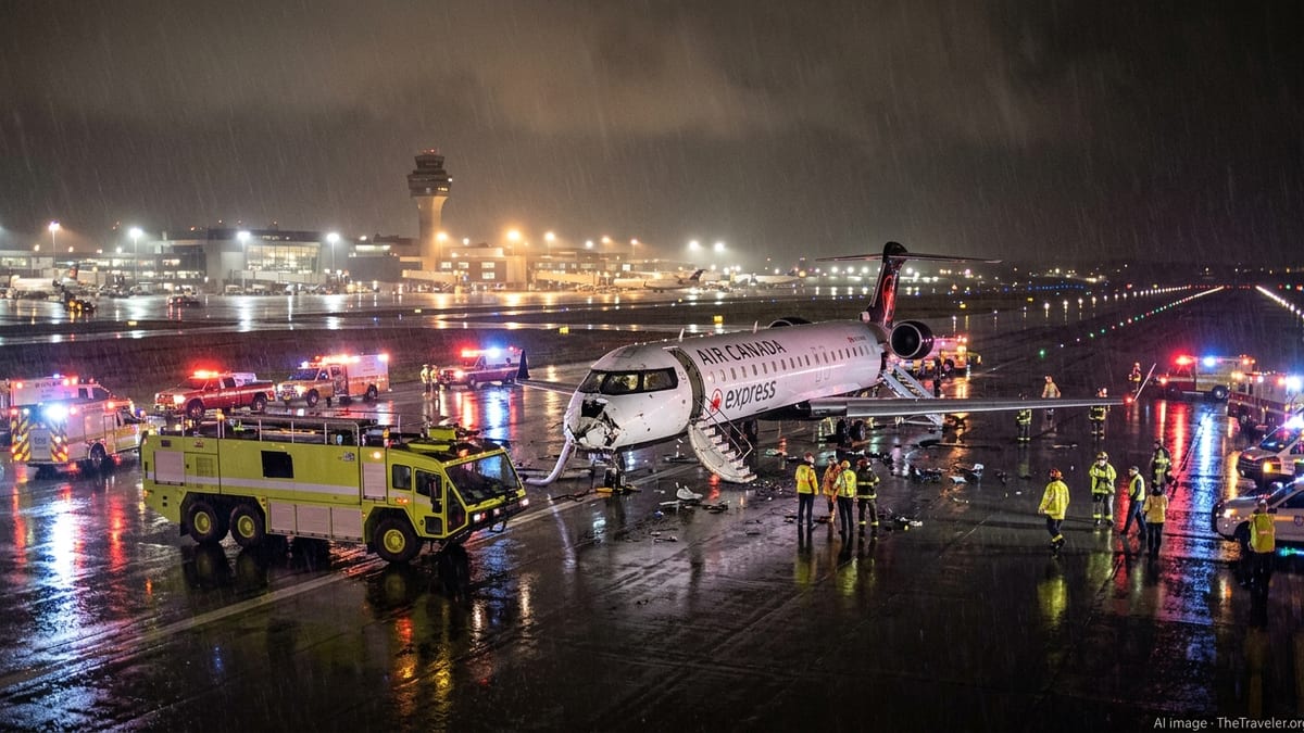 Air Canada Collision at LaGuardia Halts Flights, Kills Two