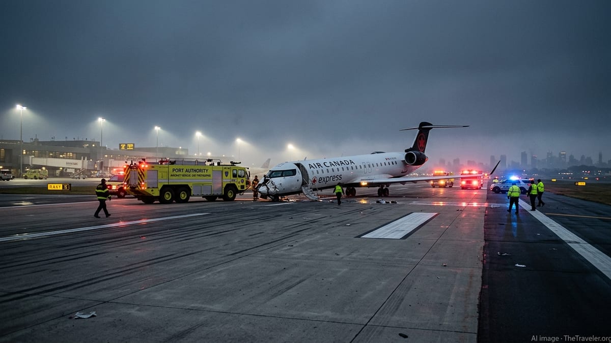 Probe Opens After Air Canada Jet, Truck Collide at LaGuardia