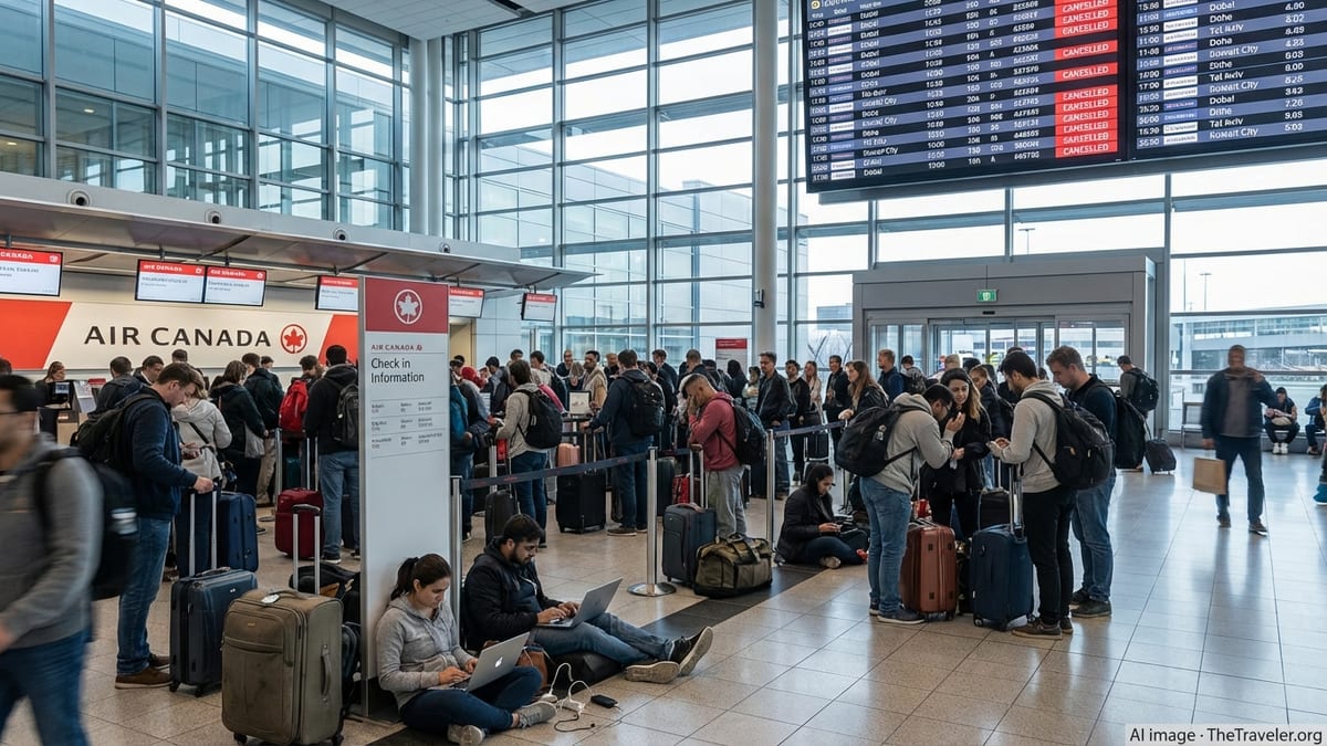 Air Canada Eases Rules as Middle East Airspace Shuts Down