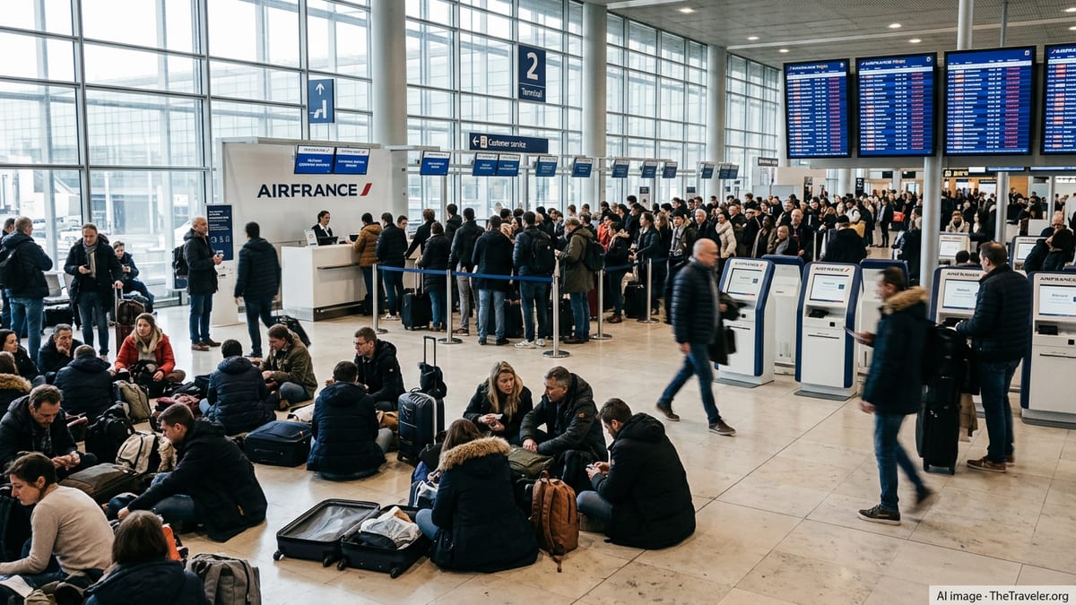 Air France Disruptions Leave Global Travelers Stranded