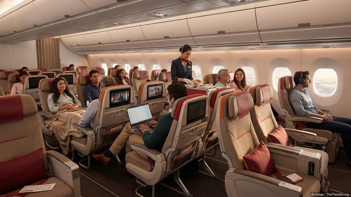 Air India Bets Big on Premium Economy in Tata-Led Revival