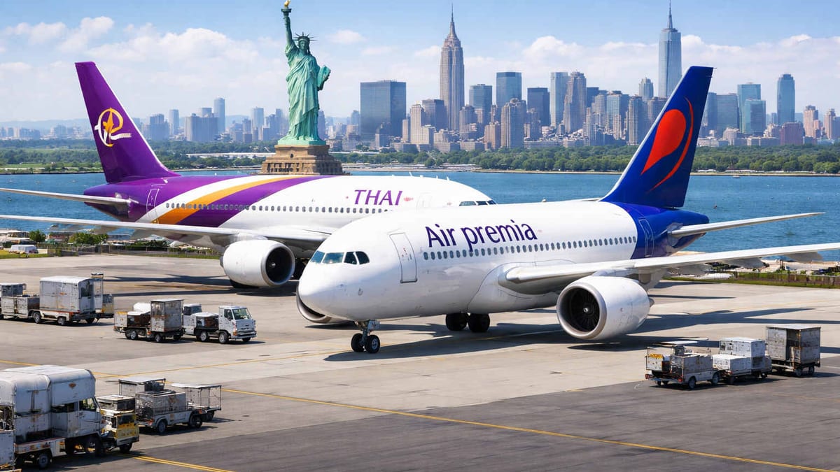 Air Premia, Thai Airways Forge New Bridge to U.S. Skies