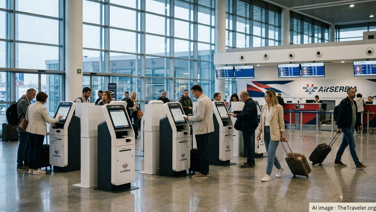 Air Serbia Debuts New Self-Service Kiosks at Belgrade Hub