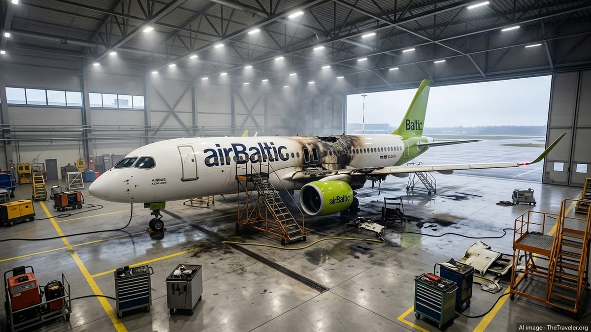 airBaltic A220 Written Off After Riga Hangar Fire