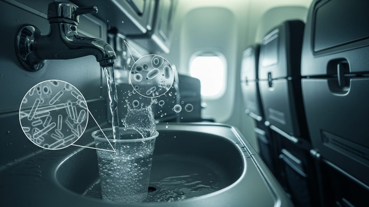 New Study Finds Airline Tap Water Often Unsafe; Experts Urge Fliers to Avoid It