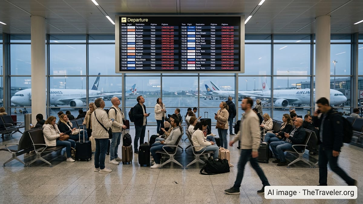 Global Airlines Slash Routes Amid Expanding Iran War