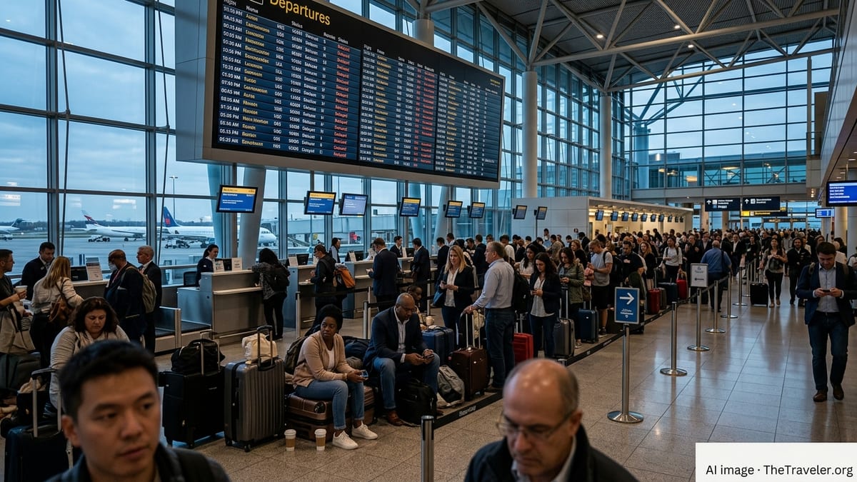 Airport Chaos Deepens as Storms and Middle East Conflict Hit