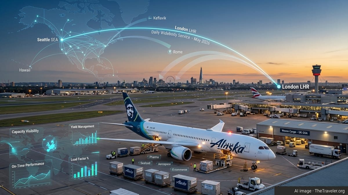 Alaska Airlines Taps Wexco for 2026 London–Seattle Cargo Push Into Europe