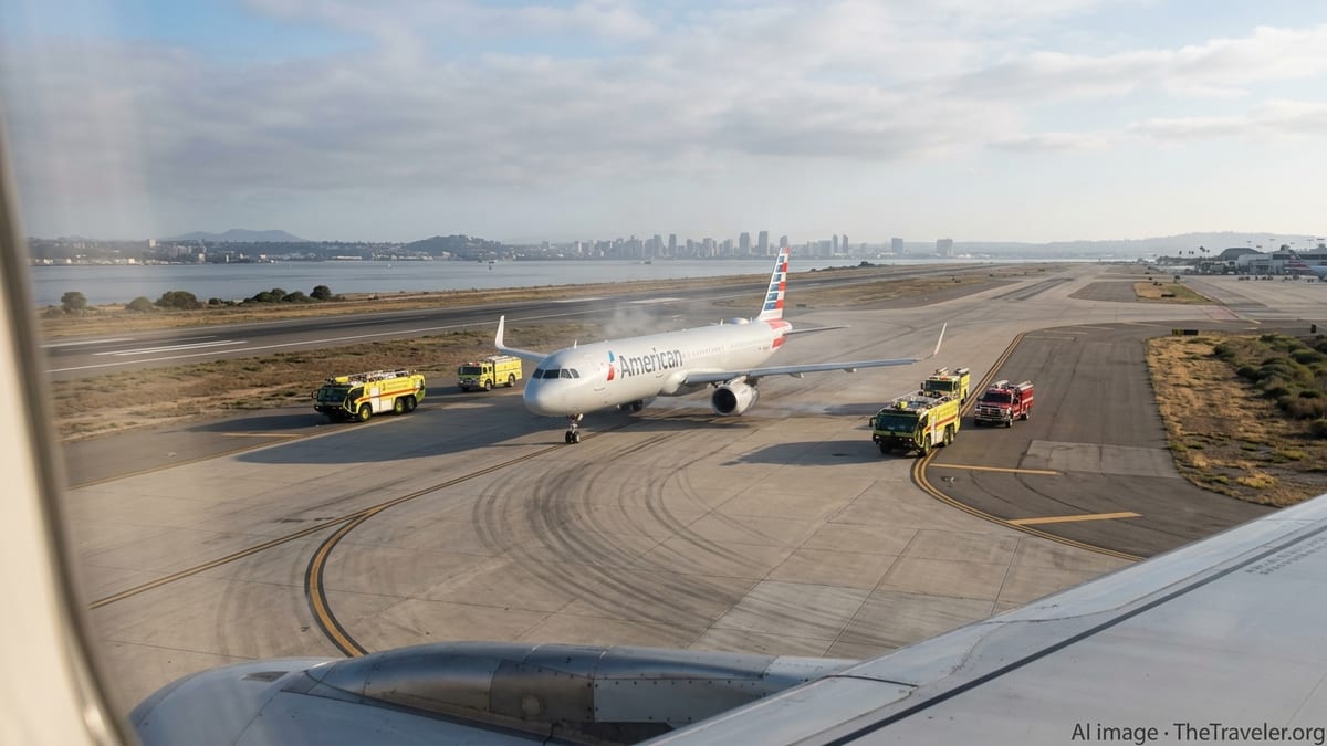 Potential Engine Fire on American Airlines Jet Disrupts SAN Departures
