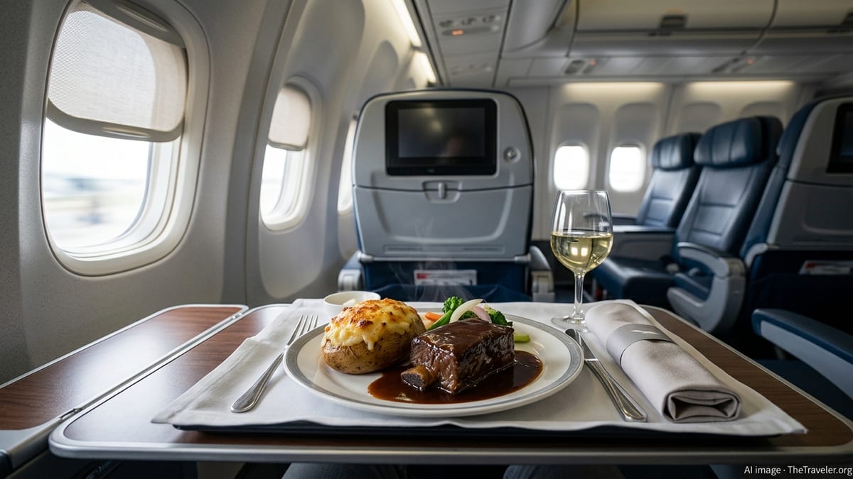 American Airlines Bets on Short Rib for First Class Dining