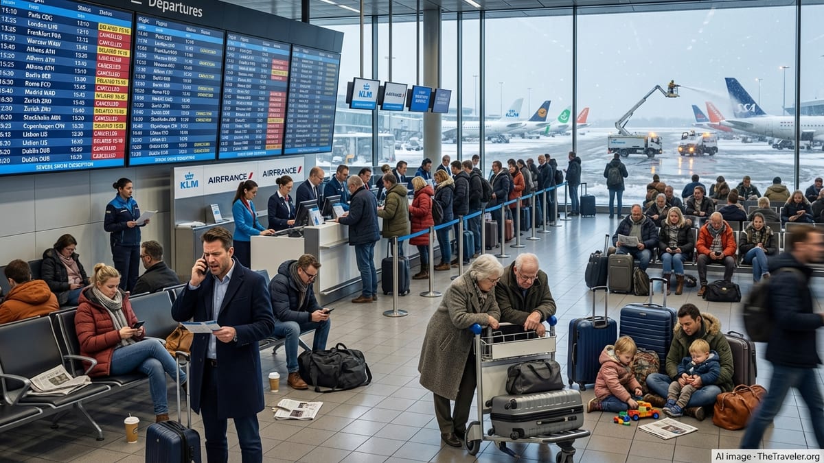 Winter Storms and ATC Strains Snarl Flights Across Major European Hubs