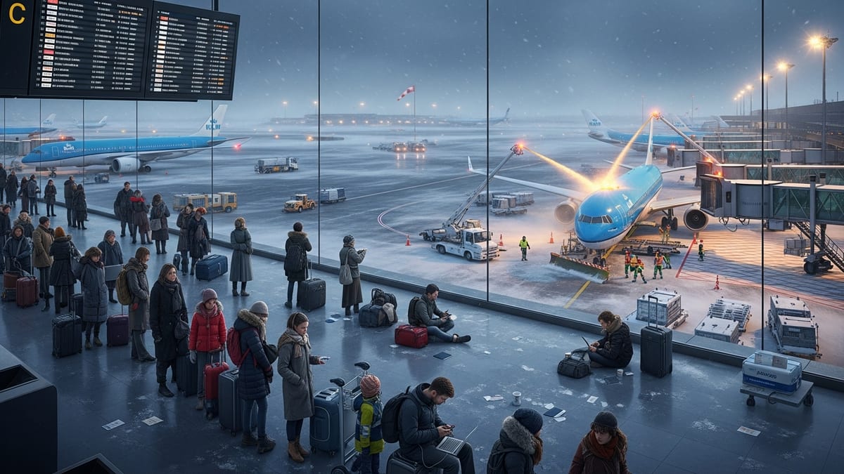 Winter Storms Cripple Schiphol and Major European Hubs, Stranding Thousands