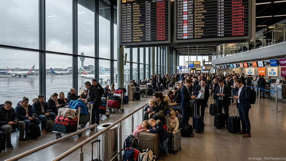 Major Flight Chaos Hits Amsterdam and Paris CDG