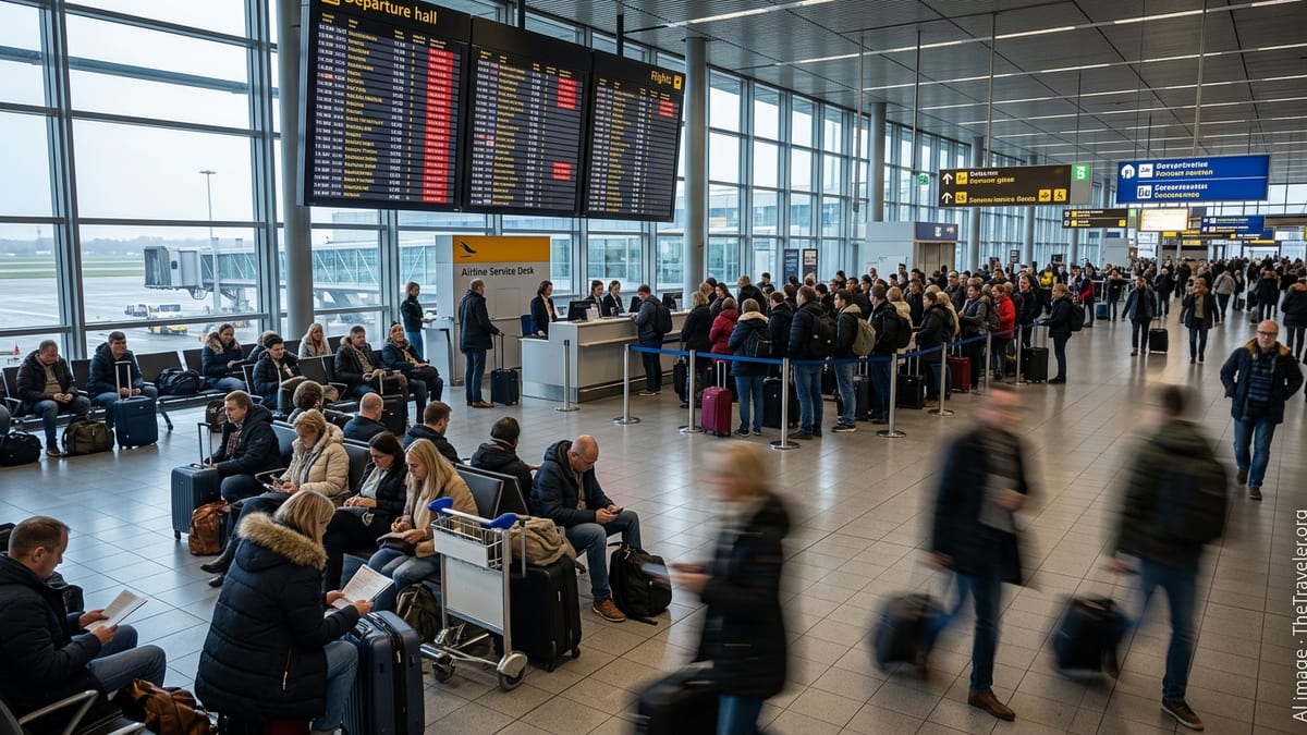 Mass Flight Disruptions Strand Thousands in Amsterdam and Paris