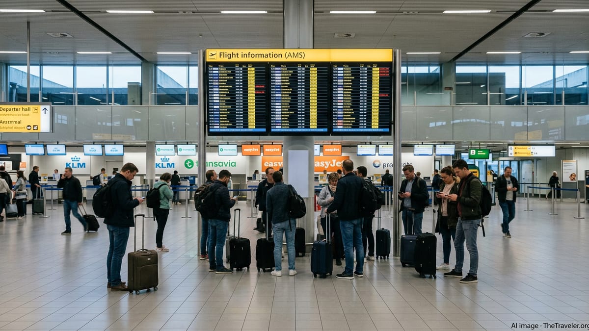 Flight Disruptions Hit Amsterdam Schiphol With 7 Cancellations
