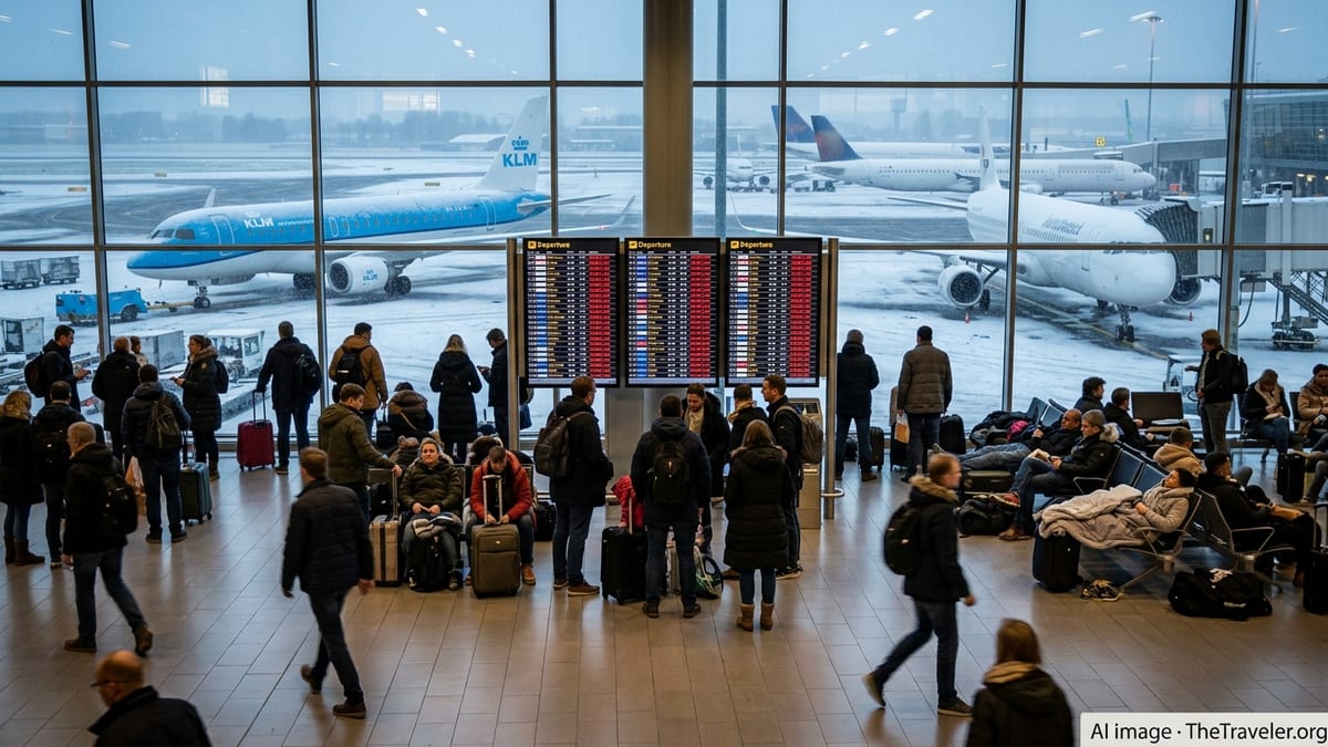 Amsterdam Schiphol Chaos as Hundreds of Flights Scrapped