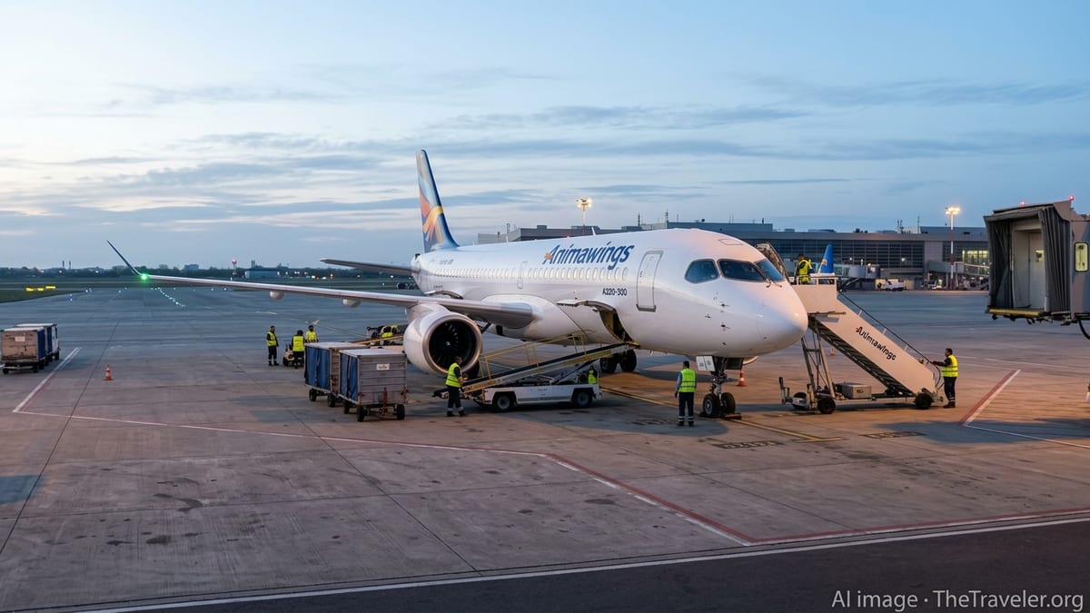 Animawings Adds Bucharest–Gatwick Route with A220-300