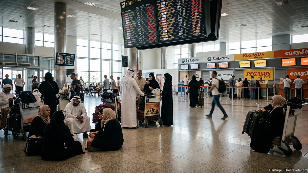 Antalya Airport Turmoil Strands Gulf Travelers After Cancellations