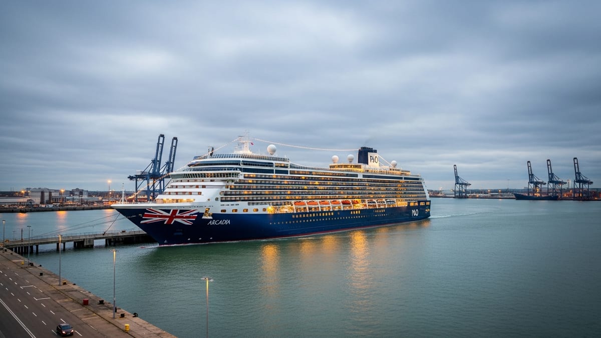 P&O Arcadia Departs Southampton on Sold-Out 100-Night Adults-Only World Voyage