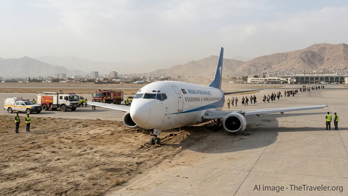 Ariana Afghan 737 Skids Off Kabul Runway, Flights Disrupted