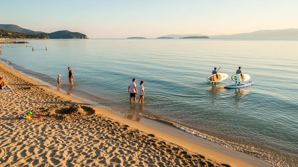 view of Arillas Beach, Corfu