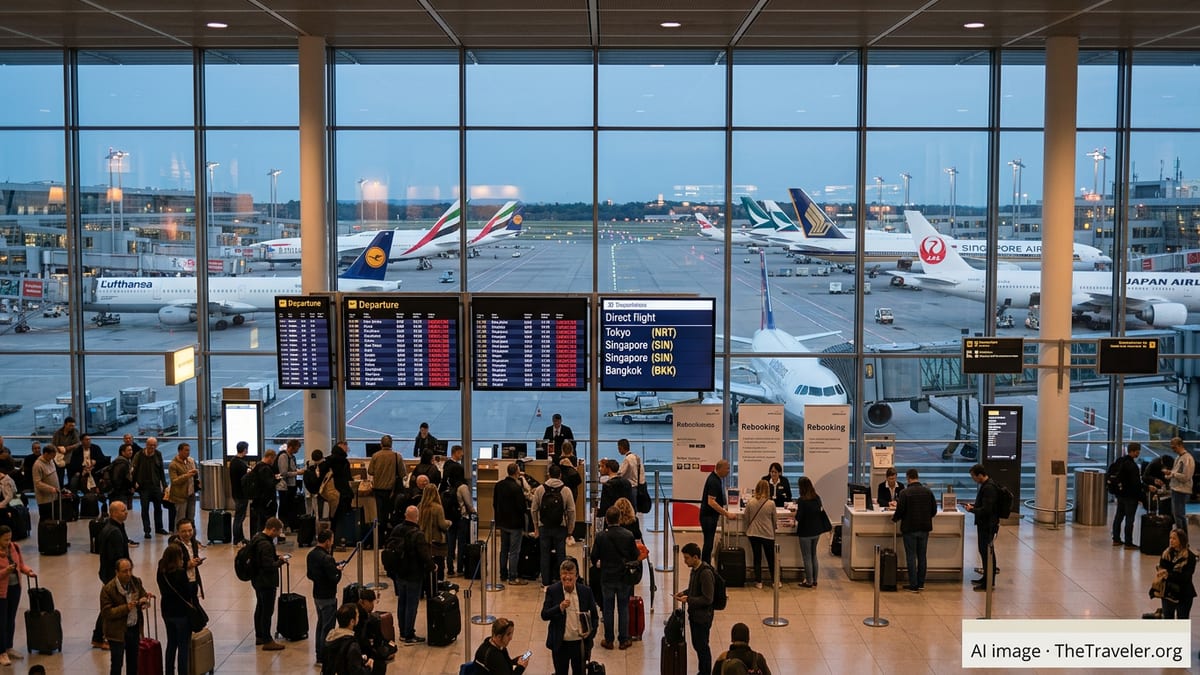 Asia–Europe Flights Rerouted as Middle East Hubs Go Dark