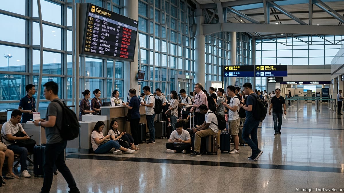 Flight Chaos Strands Asia Passengers as Gulf Conflict Widens