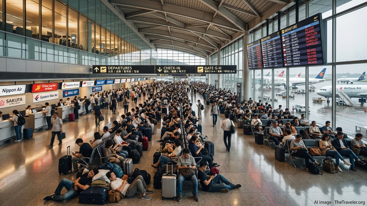Asia Flight Chaos Hits Tokyo, Manila and Shanghai Hubs