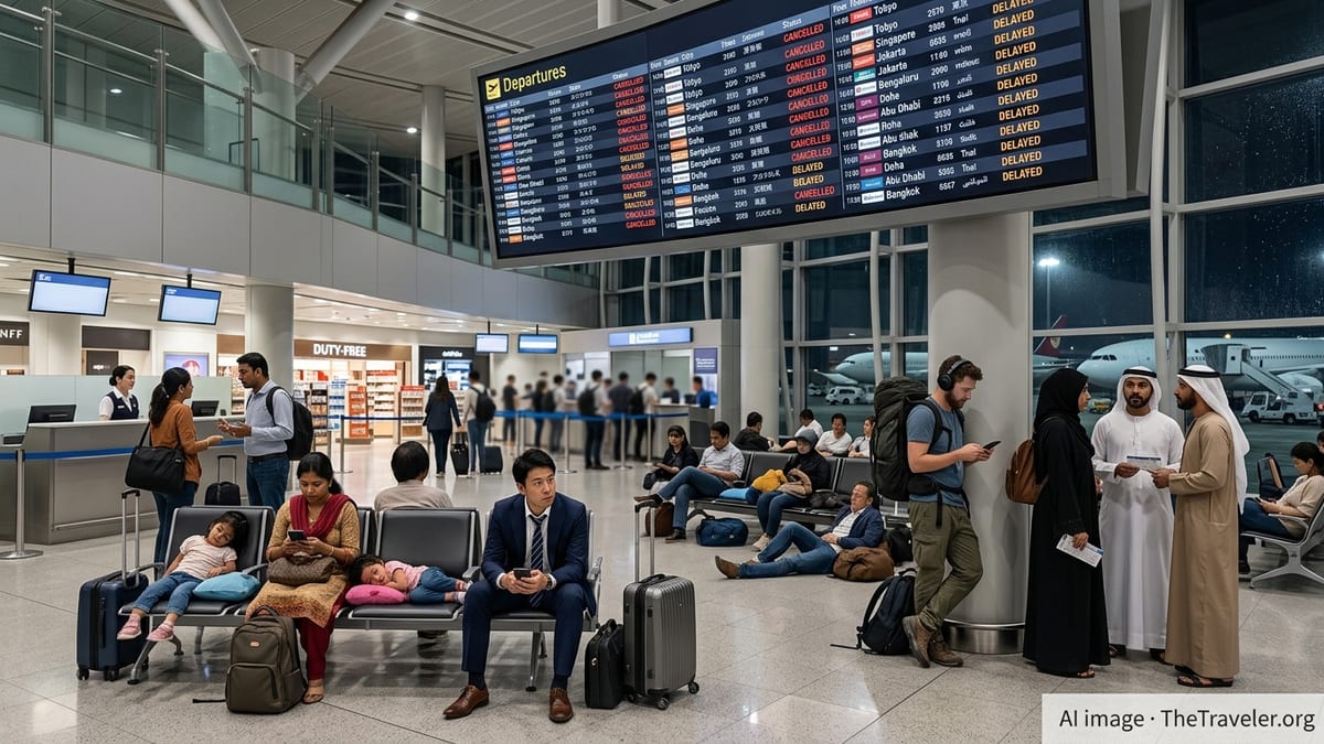 Asia Flight Chaos Strands Thousands as Cancellations Mount