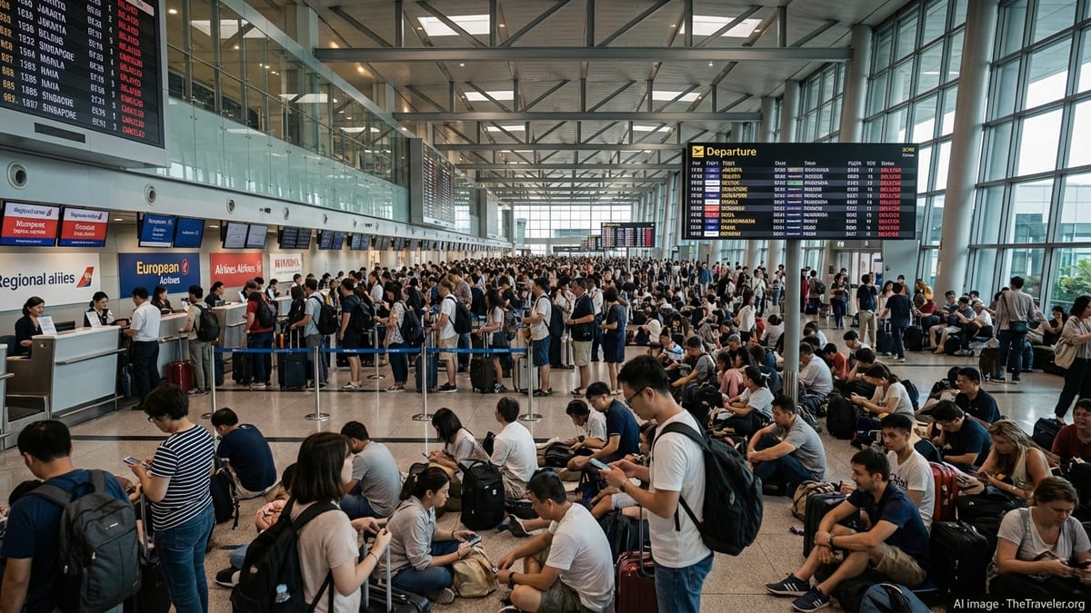 Asia Flight Chaos Strands Hundreds as Cancellations Mount