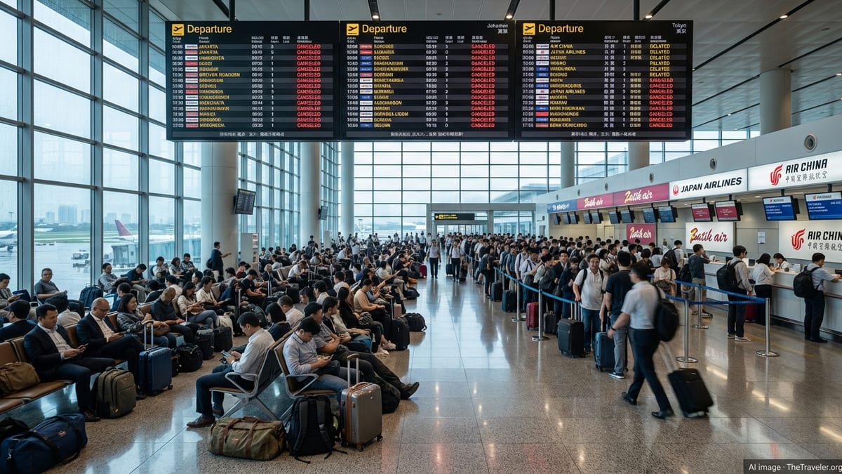 Asia Flight Chaos: Disruptions Hit Jakarta, Tokyo, Beijing
