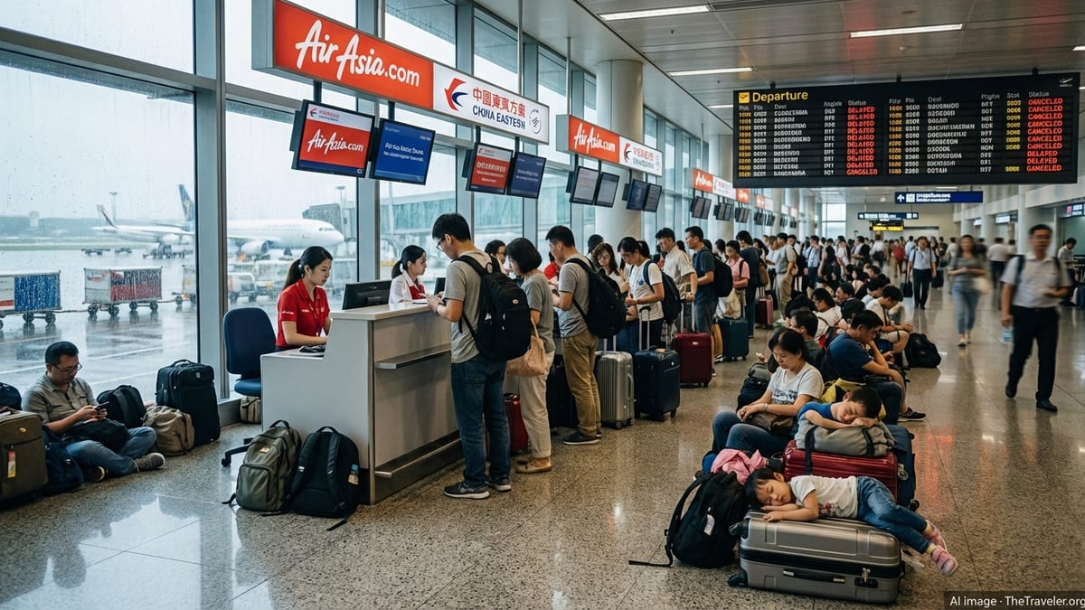 Weather Chaos Disrupts Asia Flights, Stranding Thousands