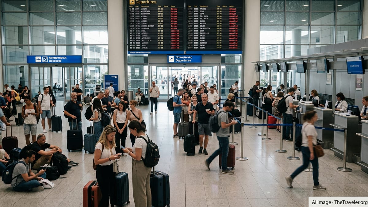 Flight Disruptions Hit Athens Airport Amid Middle East Crisis