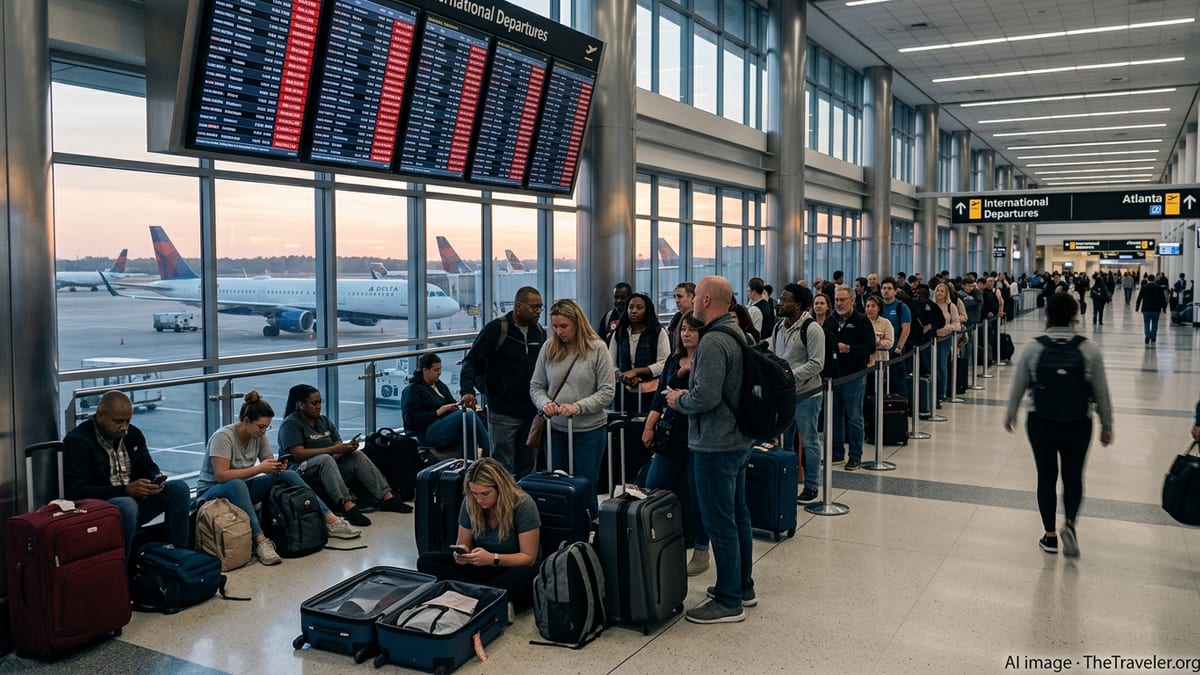 Atlanta Travelers Feel Global Shock of Middle East Airspace Chaos