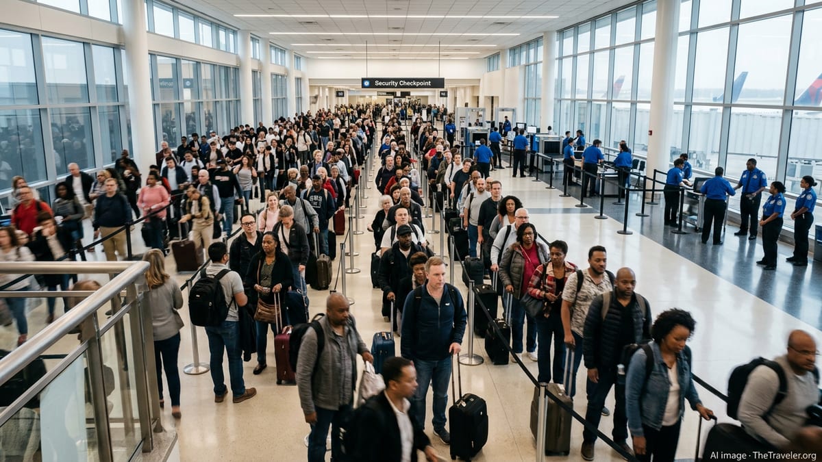 TSA Lines Snarl Travel at America’s Busiest Airport in Shutdown