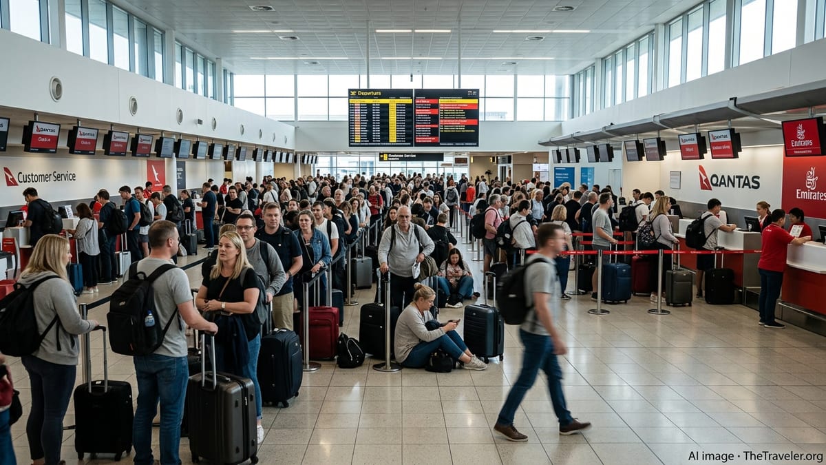 Australia Flight Chaos Strands Hundreds As Delays Surge