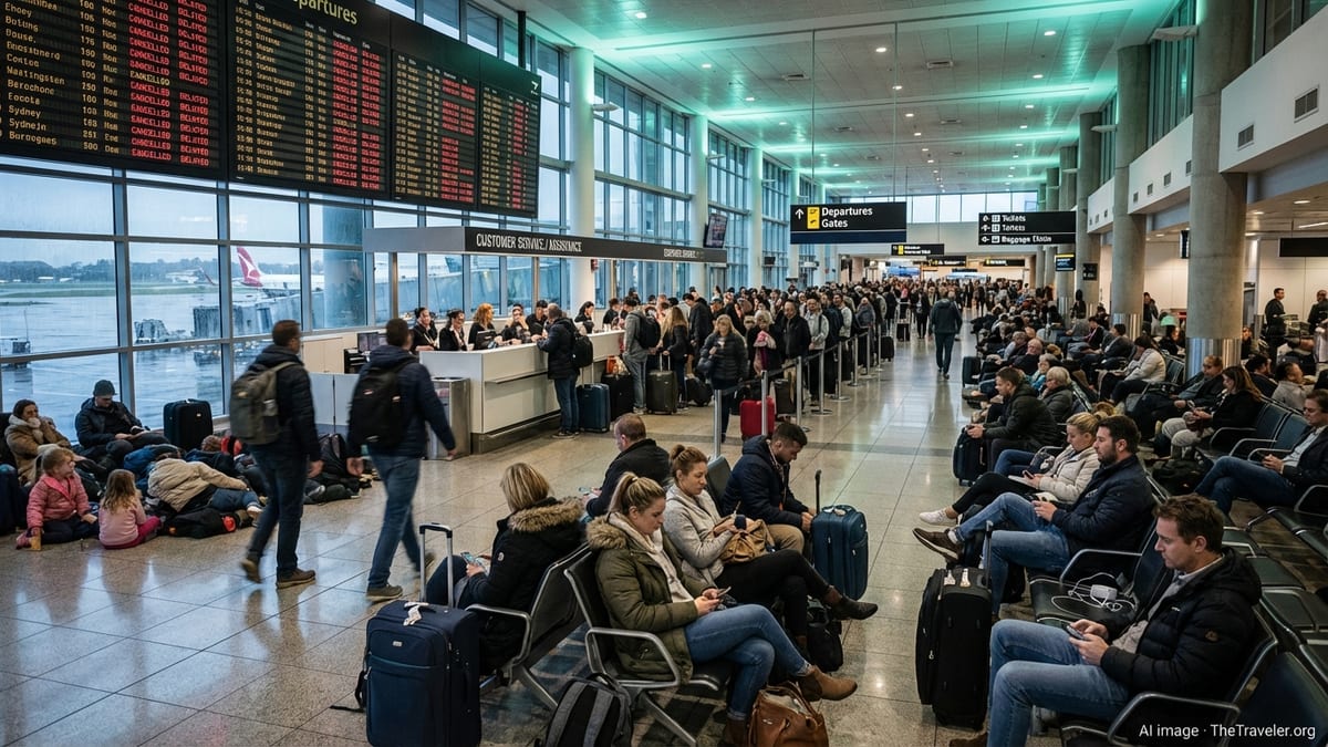 Flight Chaos Strands Thousands at Major Australian Airports