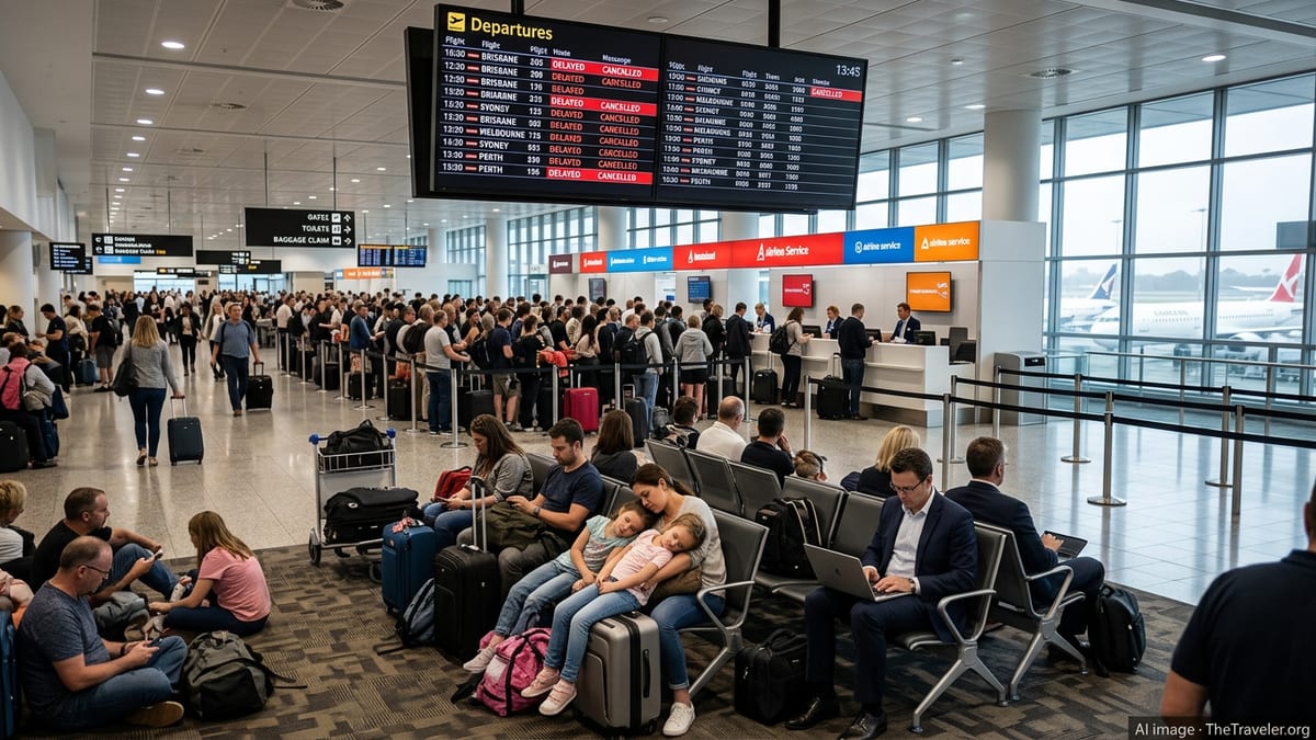 Mass Flight Disruptions Strand Hundreds Across Australia