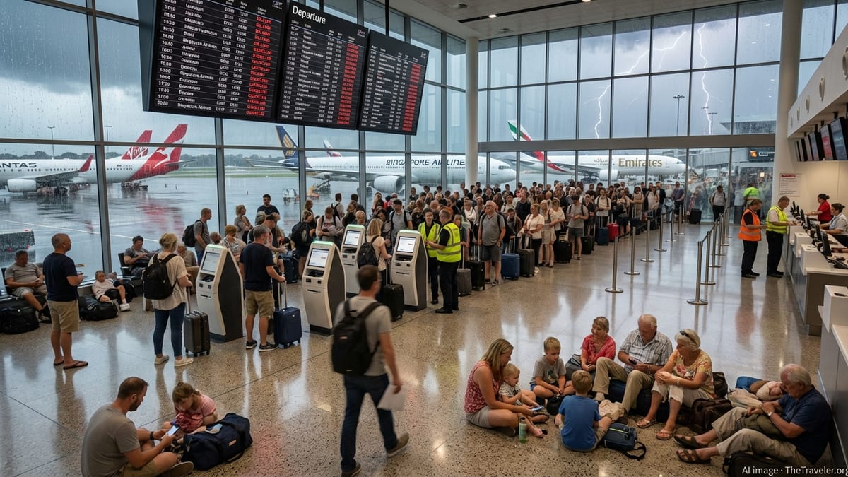 Storm Chaos Grounds Hundreds of Flights Across Australia