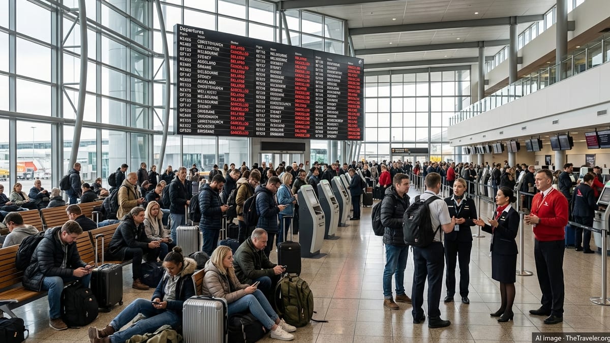 Flight Chaos Hits Trans-Tasman Hubs With 31 Cancellations