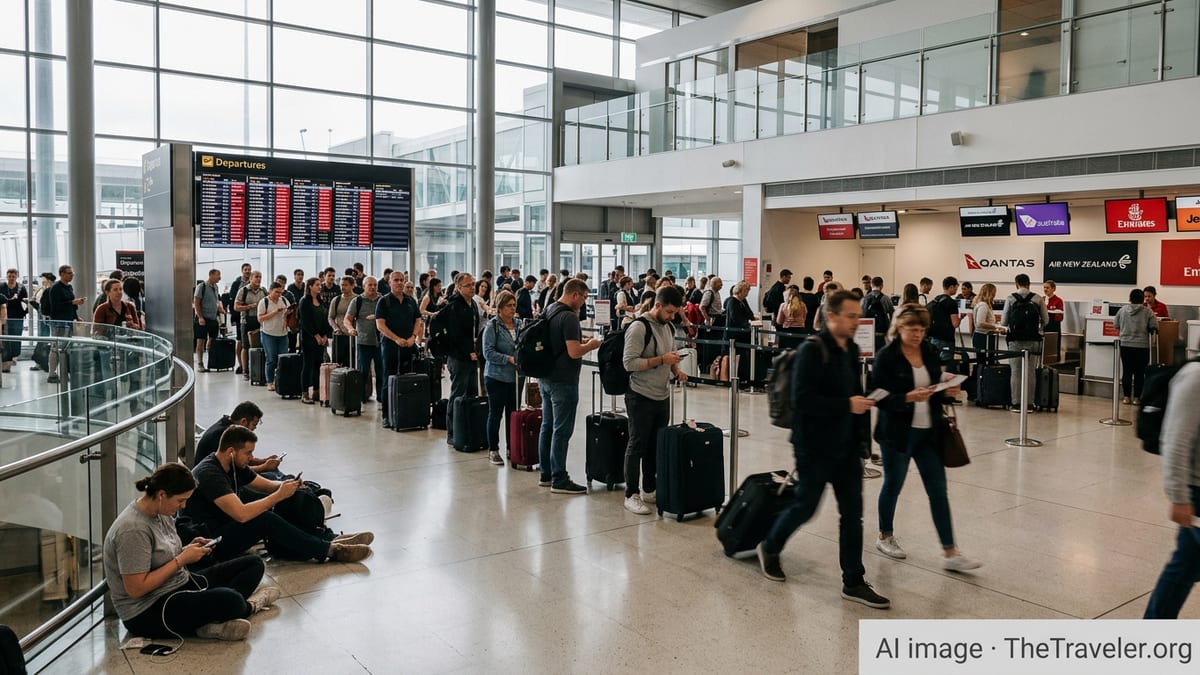 Flight Chaos Strands Passengers Across Australia and New Zealand
